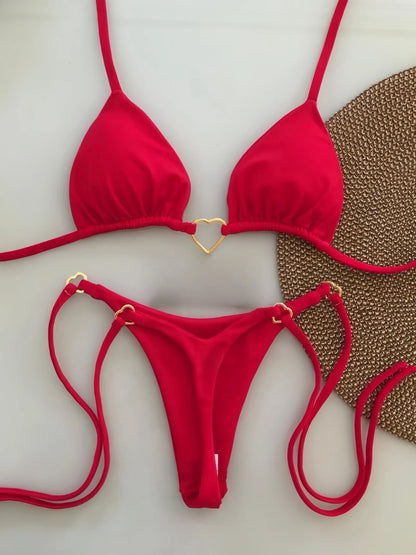 Low-Taille Bikini-Set – sexy Schnitt trifft minimalistischen Style