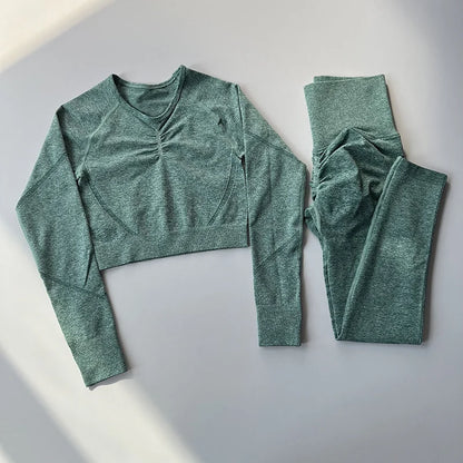 2-teiliges Nahtloses Yoga-Set – Perfekt für dein Workout
