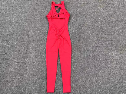 Rückenfreier Yoga-Overall – Stylischer Einteiler für Sport & Fitness