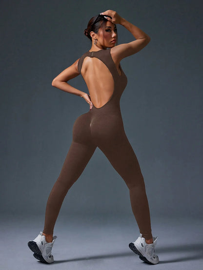 Seamless Zipper Jumpsuit – Sleek. Strong. Stunning.