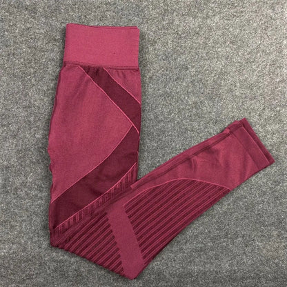 Seamless Knitted High‑Waist Leggings – Quick‑Dry & Hip‑Lifting Power