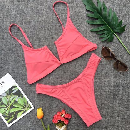 Denim-Style Bikini-Set – cool, sexy & perfekt für den Sommer