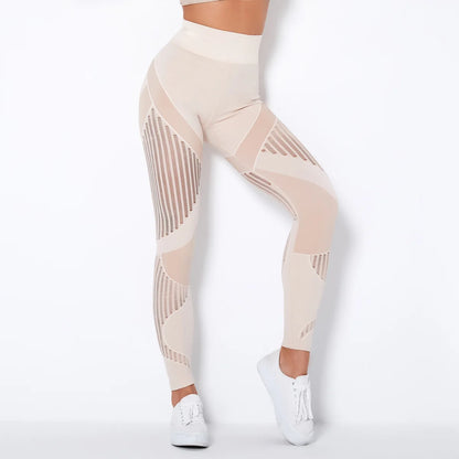Seamless Knitted High‑Waist Leggings – Quick‑Dry & Hip‑Lifting Power