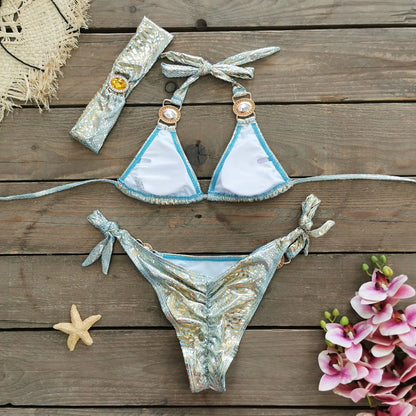 Edelstein-Bikini mit Neckholder – edel, sexy & perfekt für den Sommer