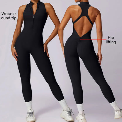 Rückenfreier Sport-Jumpsuit – Sexy, Funktional & Perfekt für dein Workout