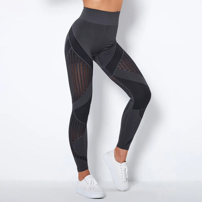 Seamless Knitted High‑Waist Leggings – Quick‑Dry & Hip‑Lifting Power