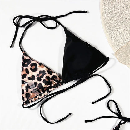 Leopard Satin Bikini-Set – wild, glänzend & ultra feminin