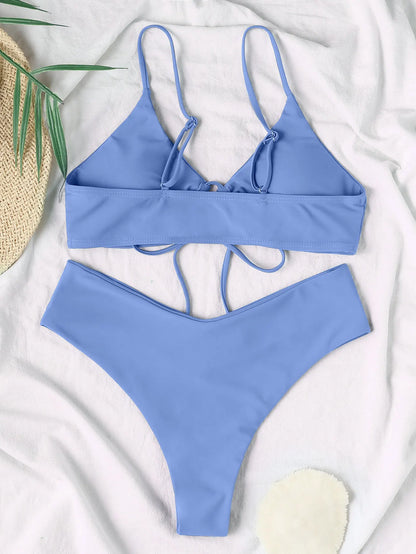 Schnür-Bikini – schlicht, elastisch & verführerisch feminin
