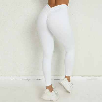 Sexy Scrunch-Leggings mit V-Taille – dein neuer Workout-Crush 🍑🖤