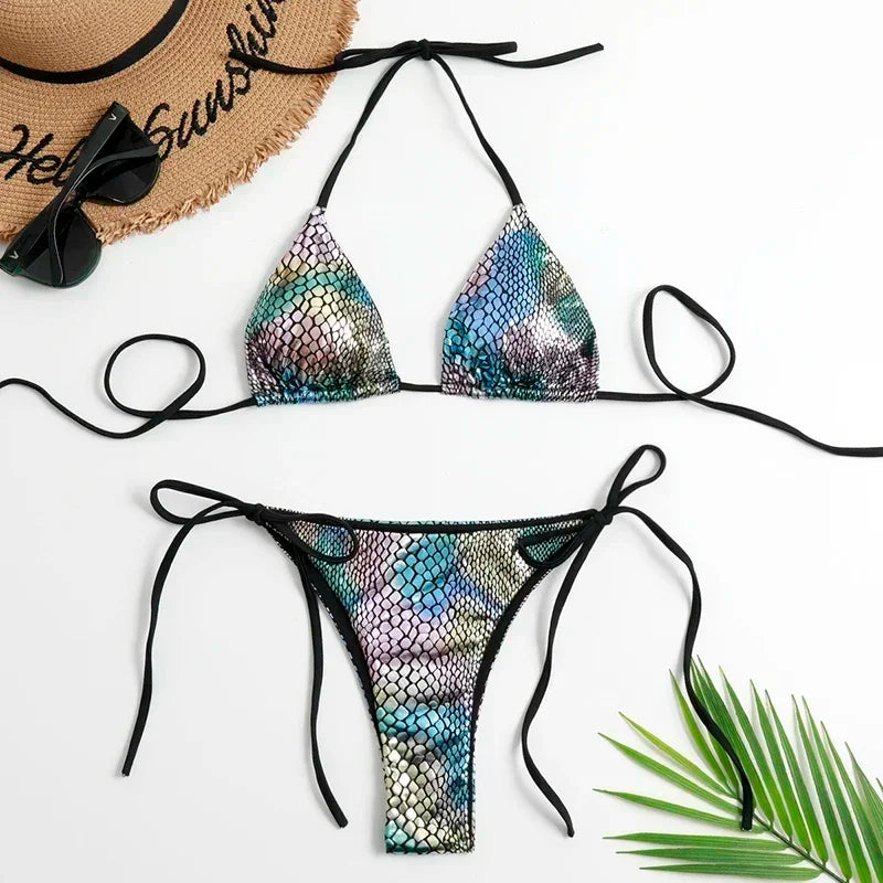 Fischschuppen Bikini-Set – glänzend, sexy & absolut mermaid vibes