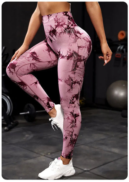 Tie-Dye Yoga Leggings – Stylisch, Figurformend & Super Bequem