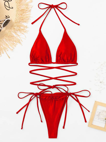 Satin-Wickel-Bikini – glänzend, feminin & verführerisch brasilianisch