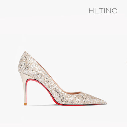 Glitter Red Bottom Heels – Glamour in deiner Lieblingshöhe