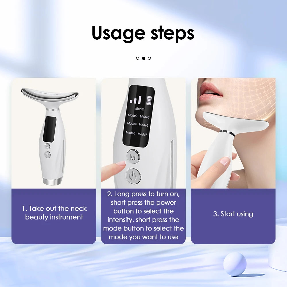 Face & Neck Vibration Device – Lift it. Love it. Glow it.