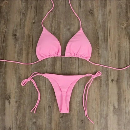 Seitlich gebundener G-String Bikini – minimalistisch, feminin & ultra sexy