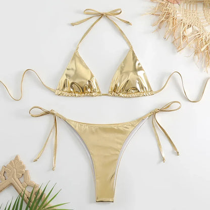 Fischschuppen Bikini-Set – glänzend, sexy & absolut mermaid vibes