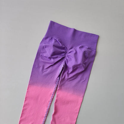 Gradient Goals – Seamless Push-Up Leggings 💫