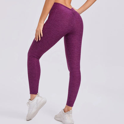 V-Taille Yogahose mit Scrunch-Effekt – Figurbetont & funktional 🍑🖤