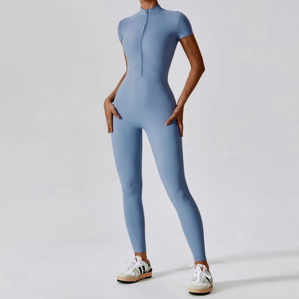 Slim Fit Zipper Jumpsuit – Feminine Power in One Piece