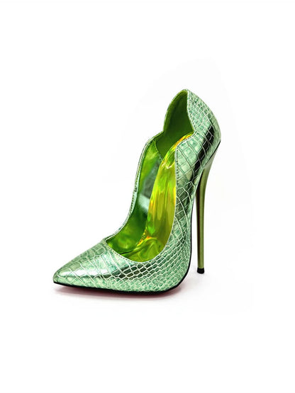 FHC Croco Ballerina Heels – Ballet meets Bold