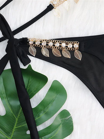 Wrap-Diamant Bikini – verführerisch, glänzend & voll im Trend