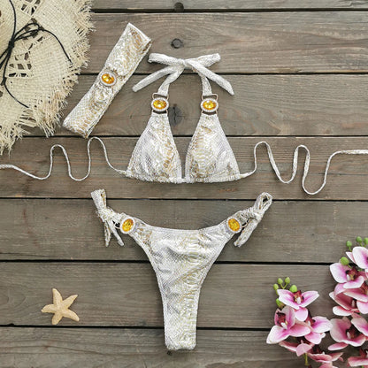 Edelstein-Bikini mit Neckholder – edel, sexy & perfekt für den Sommer