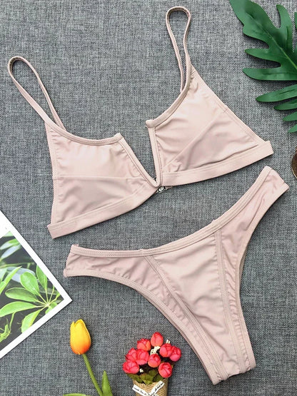 Denim-Style Bikini-Set – cool, sexy & perfekt für den Sommer
