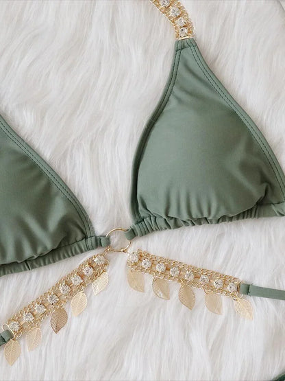 Wrap-Diamant Bikini – verführerisch, glänzend & voll im Trend