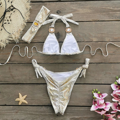 Edelstein-Bikini mit Neckholder – edel, sexy & perfekt für den Sommer