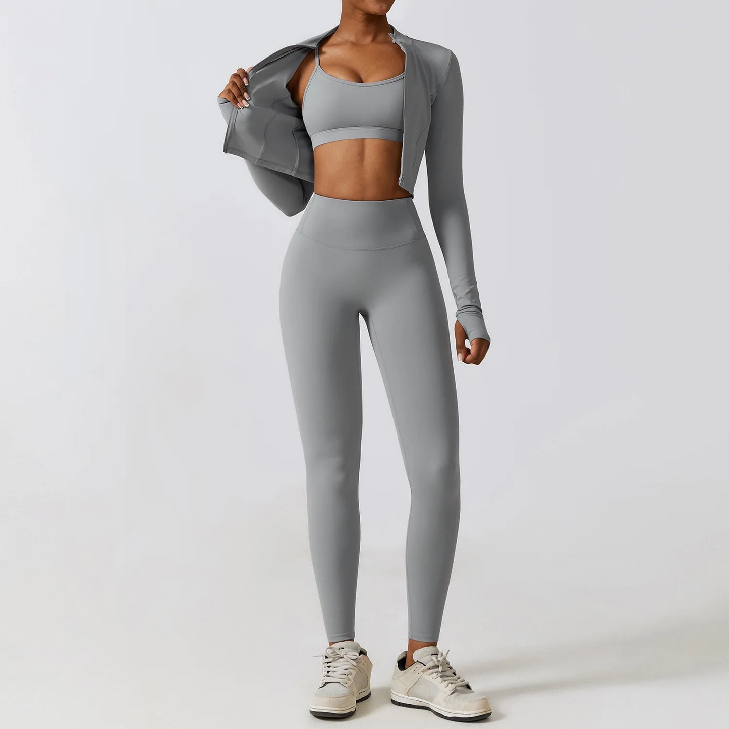 Stylisches 3er Workout Outfit für Damen – Dein perfekter Begleiter für Fitness und Gym