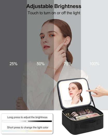Make-up Organizer mit Spiegelleuchte – deine Beauty-Oase to go!
