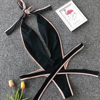 Wickel-Monokini mit Neckholder – feminin, elegant & perfekt für den Sommer
