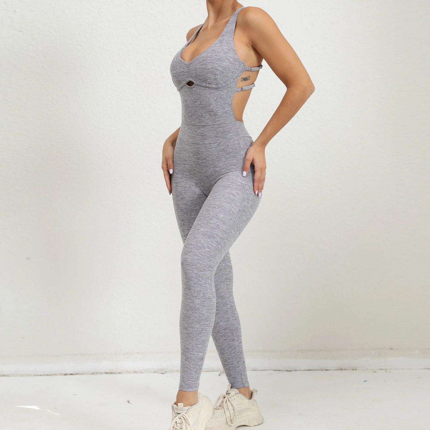 Seamless Yoga Jumpsuit – Sculpted Fit & Feminine Flow