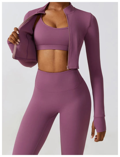 Stylisches 3er Workout Outfit für Damen – Dein perfekter Begleiter für Fitness und Gym