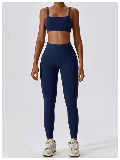 2-teiliges Yoga-Set – Nude Feel für Höchsten Komfort und Stil