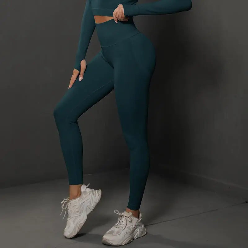 Nahtlose Fitness-Leggings – Push-Up & Hohe Taille für Perfekten Halt
