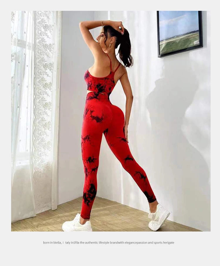 Tie-Dye Yoga Set – Nahtlos, stylisch, kraftvoll