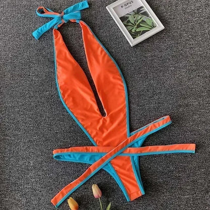 Wickel-Monokini mit Neckholder – feminin, elegant & perfekt für den Sommer