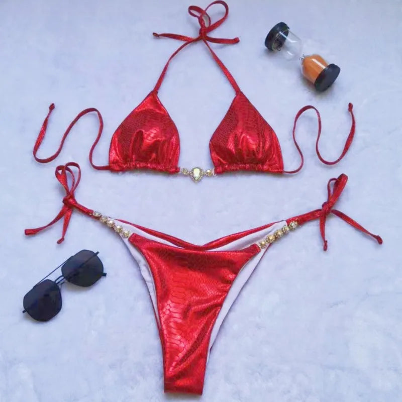Strass Bikini-Set – glamourös, sexy & perfekt für den Sommer