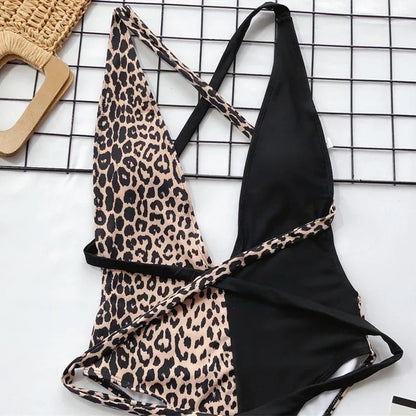 Leopard Wickel-Monokini – wild, sexy & stylisch