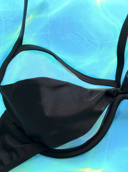 Mesh Bikini mit V-Bügel – sexy, raffiniert & absolut im Trend