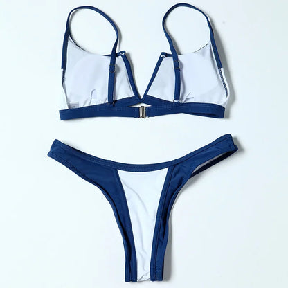 Denim-Style Bikini-Set – cool, sexy & perfekt für den Sommer