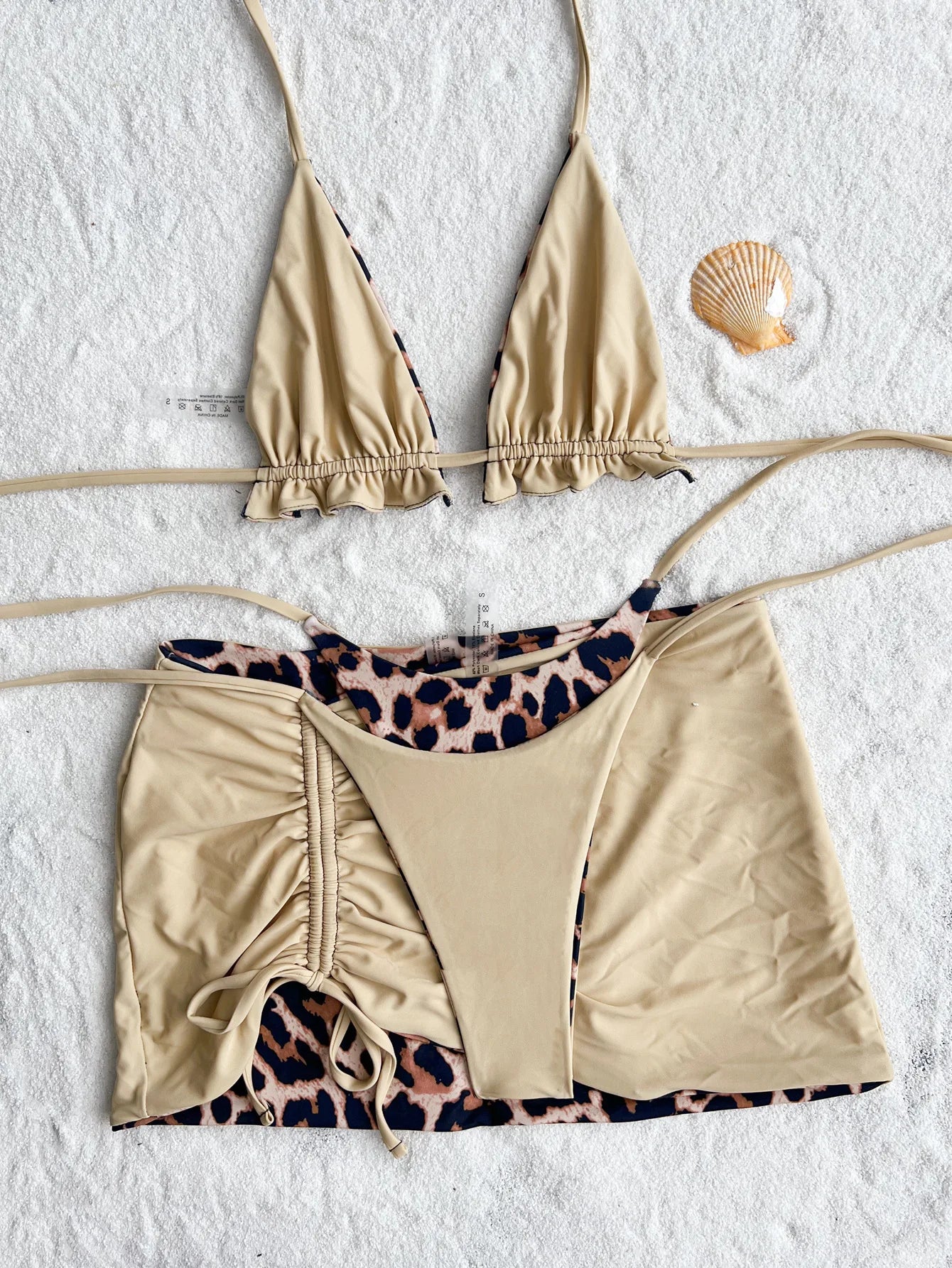 Wendbarer 3-teiliges Bikini-Set – zwei Styles in einem!