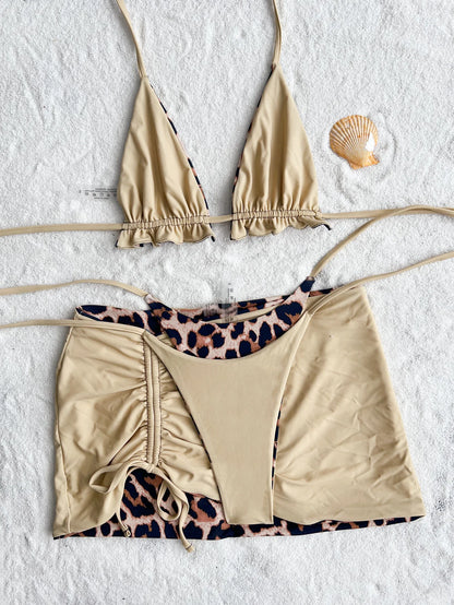 Wendbarer 3-teiliges Bikini-Set – zwei Styles in einem!