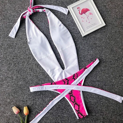 Wickel-Monokini mit Neckholder – feminin, elegant & perfekt für den Sommer