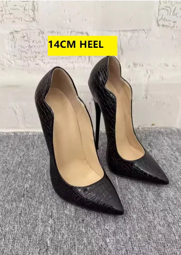 FHC Croco Ballerina Heels – Ballet meets Bold