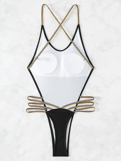 Backless Monokini mit Kreuzträgern – ultraknapper Schnitt für selbstbewusste Looks