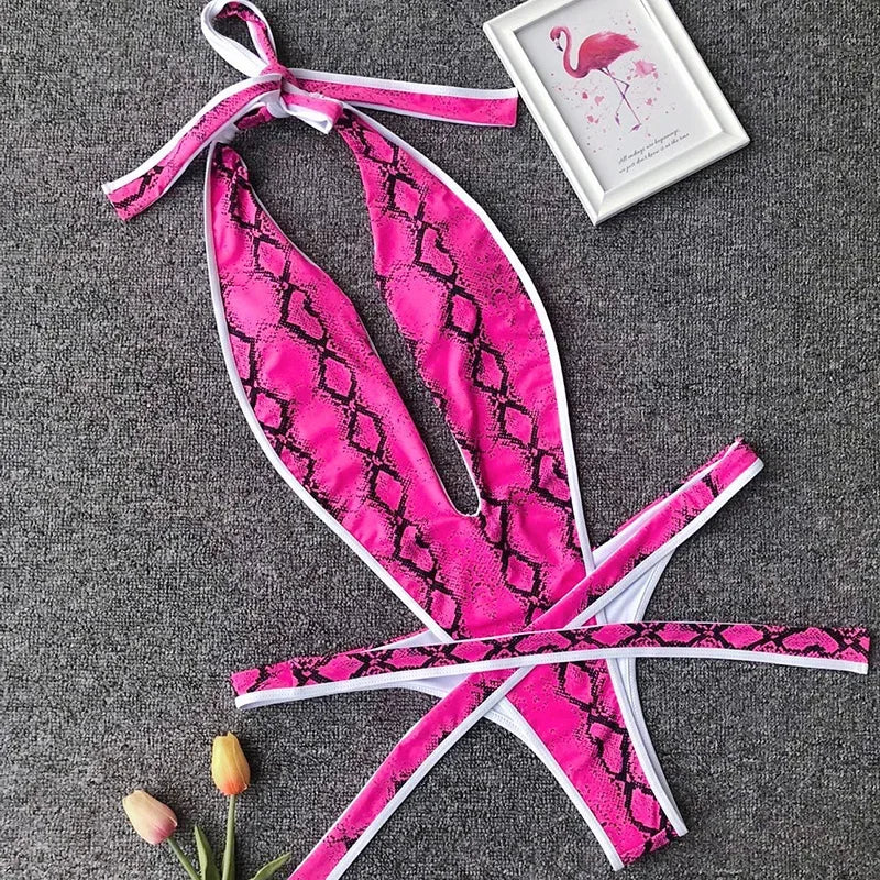 Wickel-Monokini mit Neckholder – feminin, elegant & perfekt für den Sommer