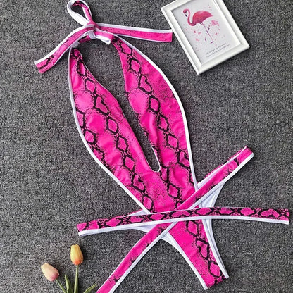 Wickel-Monokini mit Neckholder – feminin, elegant & perfekt für den Sommer