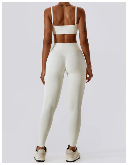 2-teiliges Yoga-Set – Nude Feel für Höchsten Komfort und Stil